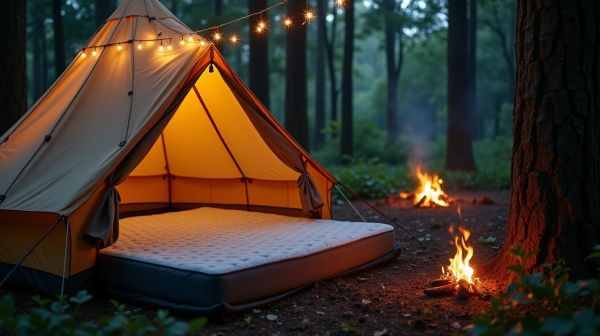 Rendez vos nuits en pleine nature plus confortables avec un matelas tente